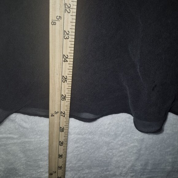 Victoria’s Secret Black Chiffon Floral Slip Chemise – Small, Romantic Y2K Linger - Picture 8 of 9